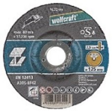 WOLFCRAFT - Rezacie kotúče na kov, zalomené 125x2,5mm