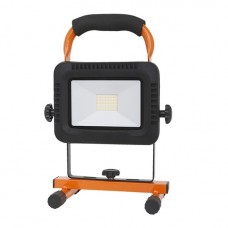 SOLIGHT - LED refelktor, 20W, prenosný, nabíjací, 1600lm, oranžovo-čierny