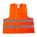 Výstražná vesta oranžová vel. XL- norma EN ISO 20471:2013