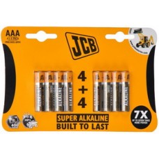 JCB - SUPER alkalická batéria AAA / LR03, blister 8 ks