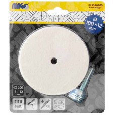Leštiaci kotúč 100x12mm filcový, stopka