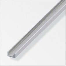 ALFER - U-profil hliník elox striebro 1000x10x16,5x1,5mm