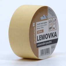 Lemovka - textilná lepiaca páska béžová 48mm x 10m