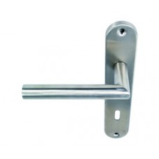 Dverová kľučka, zaoblený štítok, rozteč 90mm pre dvere 35-55mm