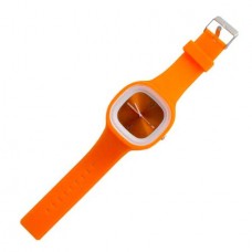 Silikónové hodinky oranžové