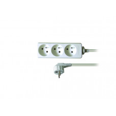SOLIGHT - 3 zásuvky, 3m 3x1mm2 - biely