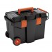TOOD - Plastový pojazdný kufor, ťažná rukoväť 580x380x410mm, plastové prezky, 2x organizér