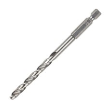 WOLFCRAFT - Vrták do kovu z rýchloreznej ocele brúsený, šesťhranná stopka 6mm