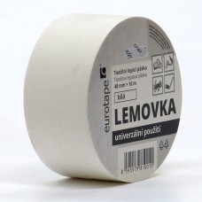 Lemovka - textilná lepiaca páska biela 48mm x 10m