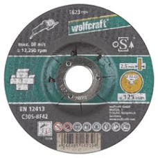 WOLFCRAFT - Rezacie kotúče na kameň, zalomené 125mm