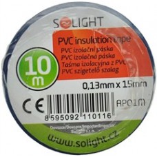 SOLIGHT - Izolačná páska, 15mm x 0,13 mm x 10m, modrá